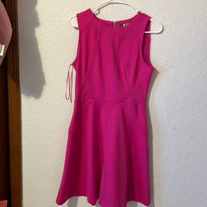 Neon pink Jennifer Lopez dress